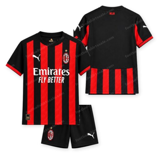 AC Milan Home Kids Football Kit 25/26