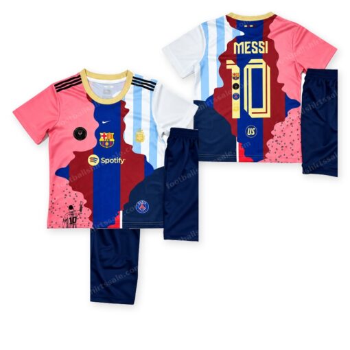 Barcelona Messi Commemorative Edition Kids Football Kit 25/26