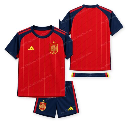 Spain Home World Cup Kids Football Kit 2026