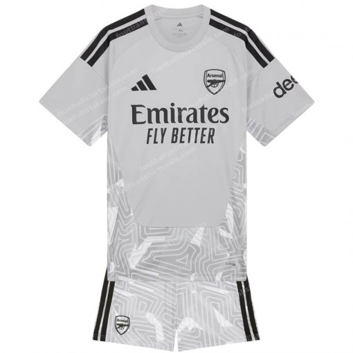 Arsenal Goalkeeper Grey Kids Football Kit 26/27