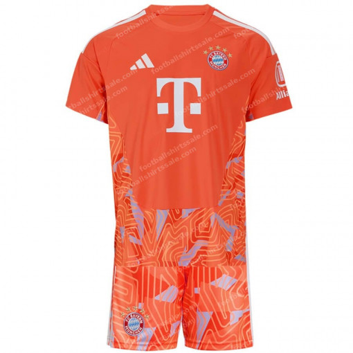 Bayern Munich Goalkeeper Orange Kids Football Kit 26/27