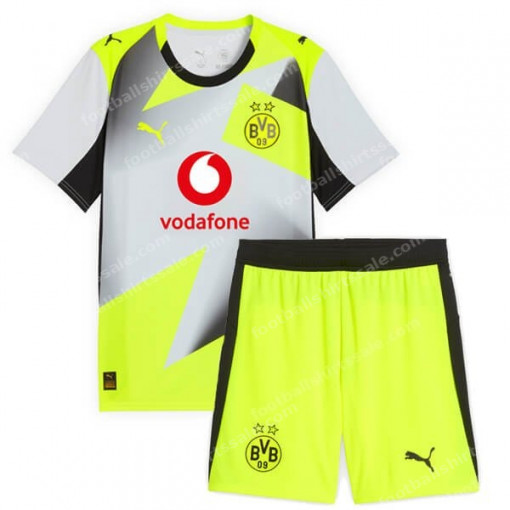 Borussia Dortmund Away Kids Football Kit 25/26