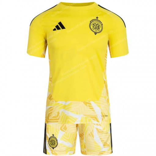 Celtic Goalkeeper Yellow Celtic Kids Football Kit 25/26