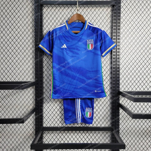 Italy Home Kids Football Kit 2023