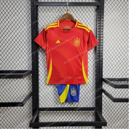 Spain Home Kids Football Kit 2024