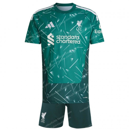 Liverpool Goalkeeper Green Kids Football Kit 26/27
