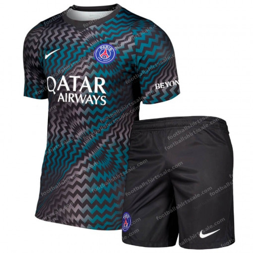 PSG Goalkeeper Black Kids Football Kit 26/27