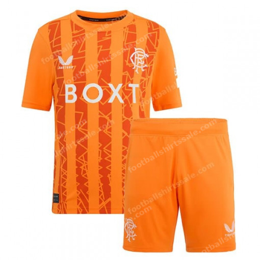 Rangers Home Goalkeeper Rangers Kids Football Kit 24/25