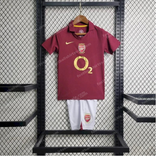 Arsenal Retro Home Kids Football Kit 05/06
