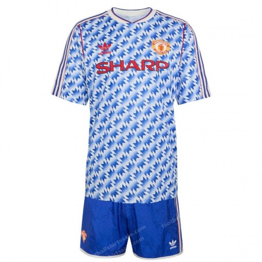 Manchester United Retro Away Kids Football Kit 90/92