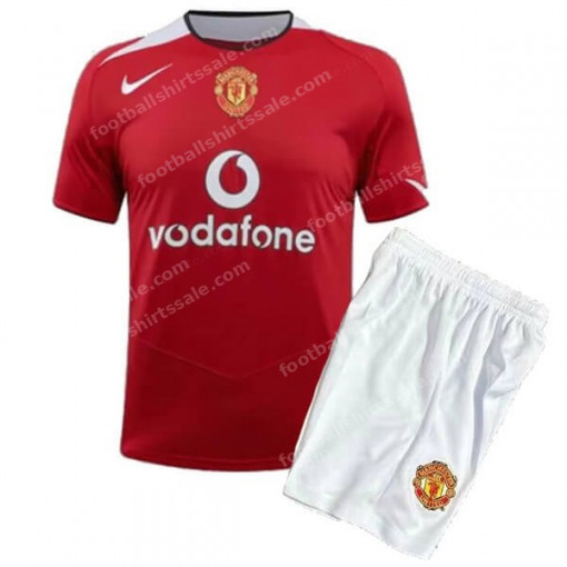 Manchester United Retro Home Kids Football Kit 04/06