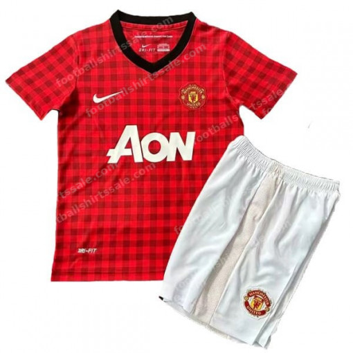 Manchester United Retro Home Kids Football Kit 12/13