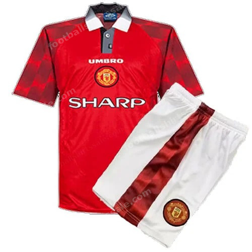Manchester United Retro Home Kids Football Kit 96/97