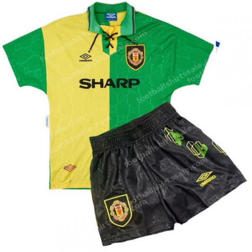 Manchester United Retro Third Kids Football Kit 92/94