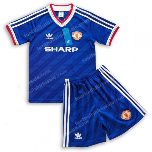 Manchester United Retro Third 86 Kids Football Kit