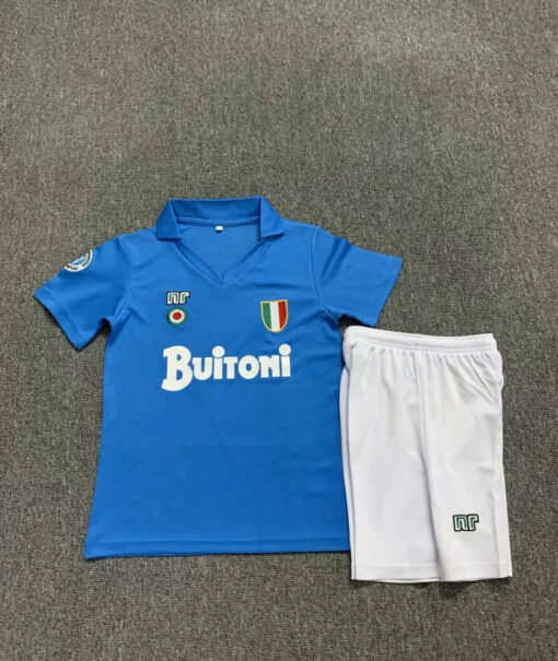 Napoli Retro Home Kids Football Kit 87/88
