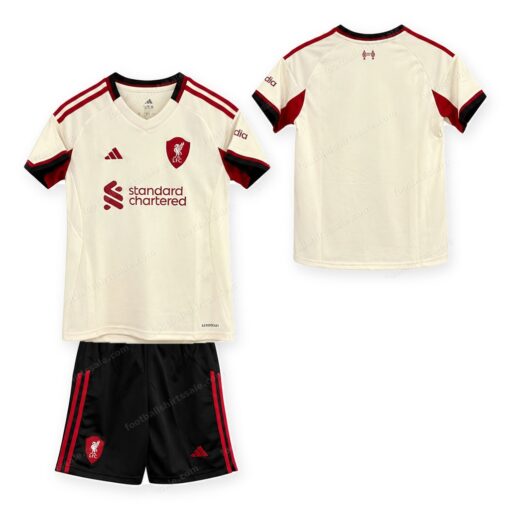 Liverpool Away Kids Football Kit 25/26