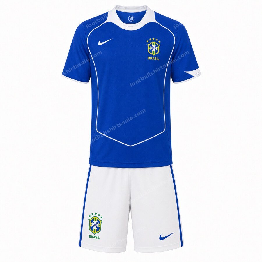 Brazil Retro Away Kids Football Kit 2004