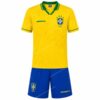 Brazil Retro Home Kids Football Kit 1996