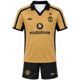 Manchester United Retro Away Centenary Kids Football Kit 01/02