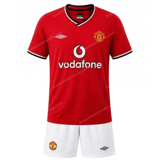 Manchester United Retro Home Kids Football Kit 00/02