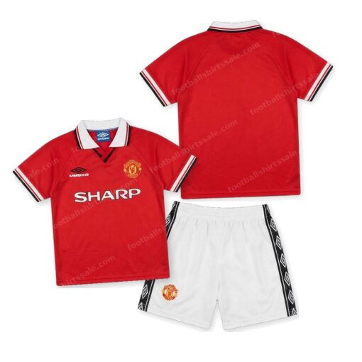 Manchester United Retro Home Kids Football Kit 98/99