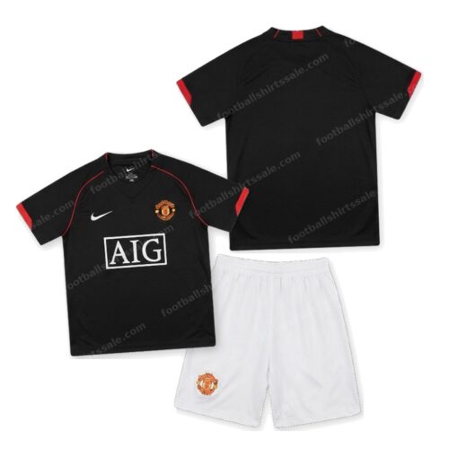 Manchester United Retro Third Kids Football Kit 07/08