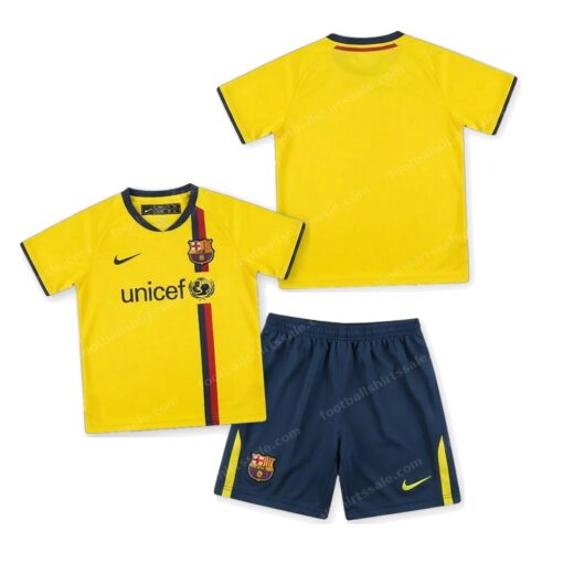 Barcelona Retro Away Kids Football Kit 08/09