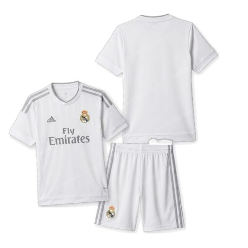 Real Madrid Retro Home Kids Football Kit 15/16