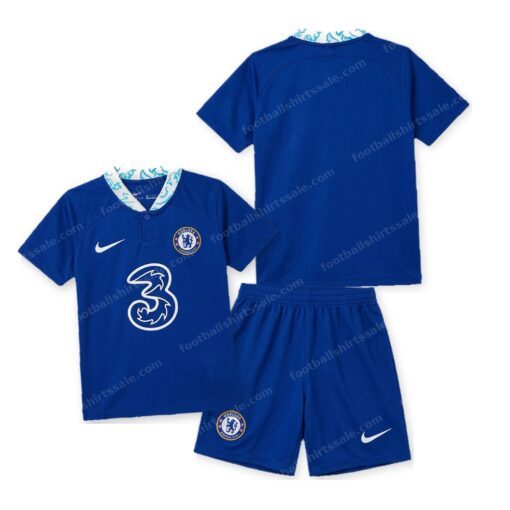 Chelsea Home Kids Football Kit 22/23