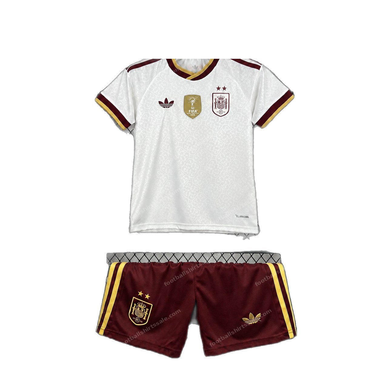 Spain Away World Cup 2 Stars Kids Football Kit 2026 - Image 2